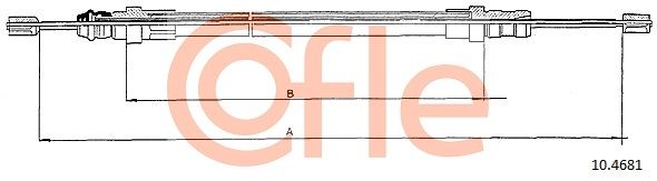 Seilzug Feststellbremse COFLE 10.4681