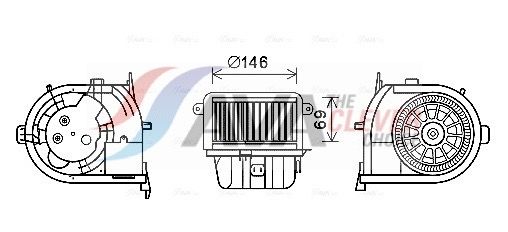 Innenraumgebläse AVA QUALITY COOLING RT8591