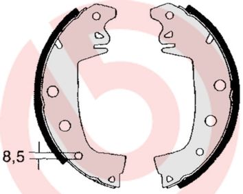 Bremsbackensatz BREMBO S 68 503