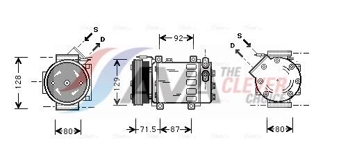 Kompressor, Klimaanlage AVA QUALITY COOLING RTAK281