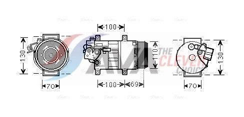 Kompressor, Klimaanlage AVA QUALITY COOLING MSAK576