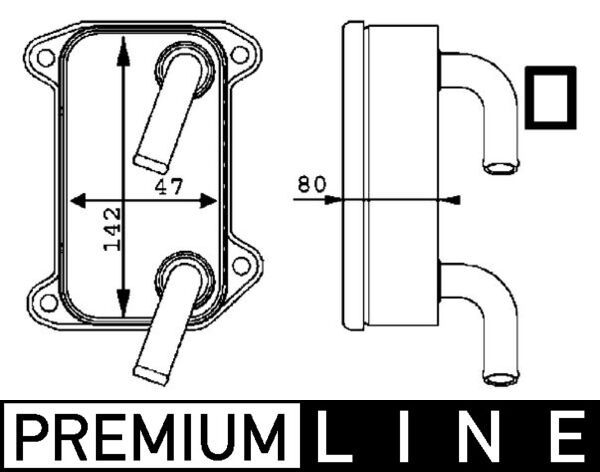 Ölkühler, Motoröl MAHLE CLC40000P