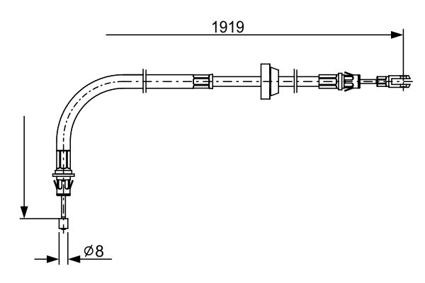 Seilzug, Feststellbremse BOSCH 1 987 482 710