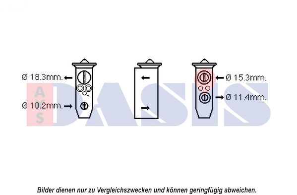 Expansionsventil, Klimaanlage AKS DASIS 840191N