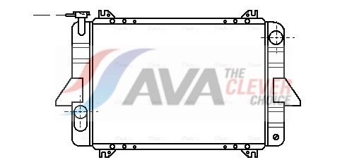 Kühler, Motorkühlung AVA QUALITY COOLING DN2088