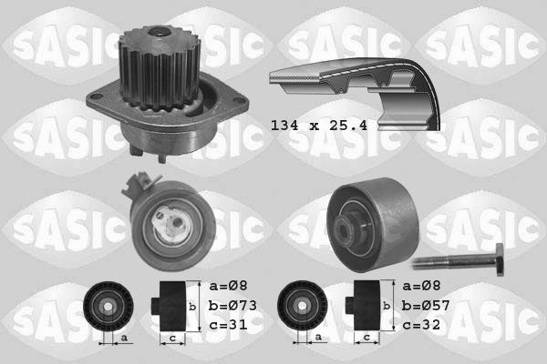 Wasserpumpe + Zahnriemensatz SASIC 3900016