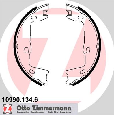 Bremsbackensatz Feststellbremse ZIMMERMANN 10990.134.6