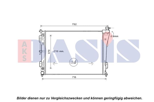 Kühler, Motorkühlung AKS DASIS 510179N