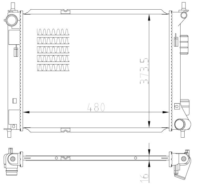 Kühler, Motorkühlung NRF 59315