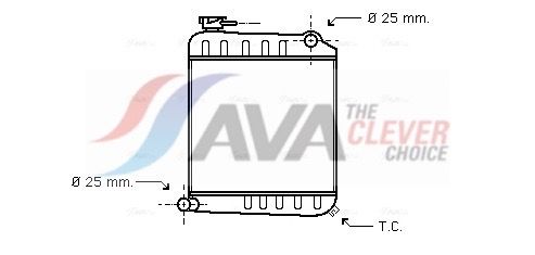 Kühler, Motorkühlung AVA QUALITY COOLING AU2013