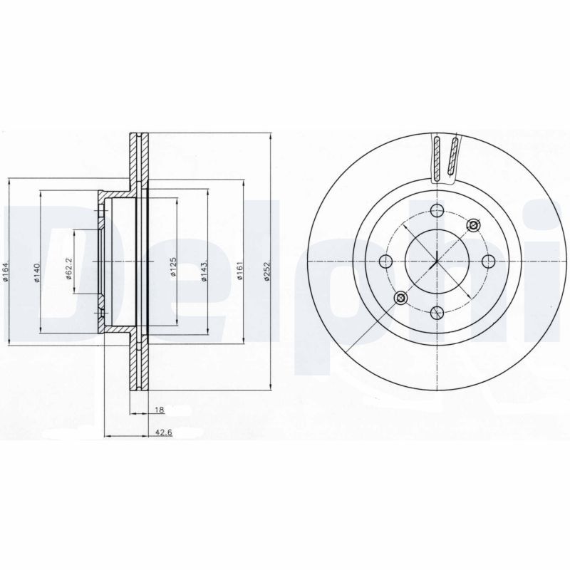 Bremsscheibe DELPHI BG4295