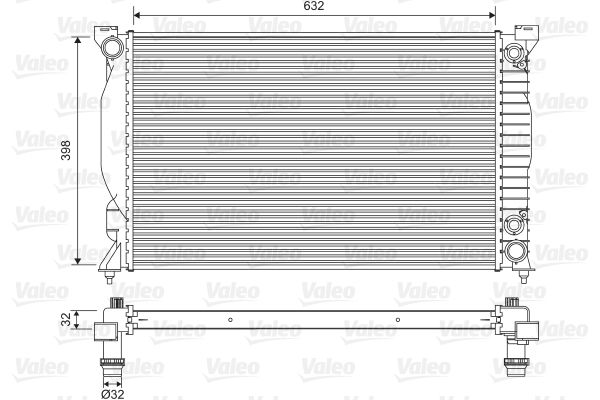 Kühler, Motorkühlung VALEO 735093