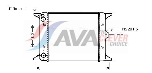 Kühler, Motorkühlung AVA QUALITY COOLING VN2012