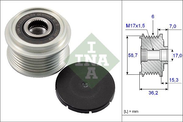 Generatorfreilauf INA 535009810