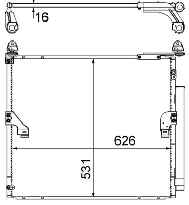 Kondensator, Klimaanlage MAHLE AC863000S
