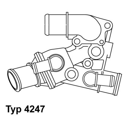 Thermostat, Kühlmittel WAHLER 4247.80D