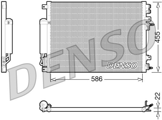 Klimakondensator Klimakühler Denso DCN06001