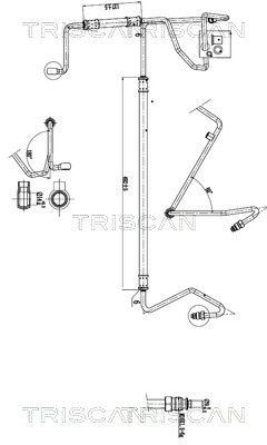 Hydraulikschlauch Lenkung TRISCAN 8516 29052