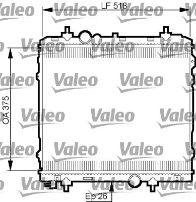 Kühler, Motorkühlung VALEO 735531