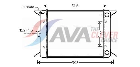 Kühler, Motorkühlung AVA QUALITY COOLING VN2005