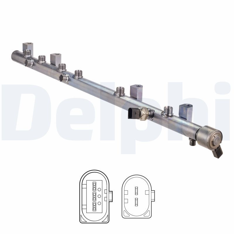 Verteilerrohr, Kraftstoff DELPHI BEBR3A01100-12B1