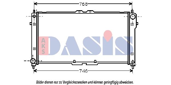 Kühler, Motorkühlung AKS DASIS 091060N