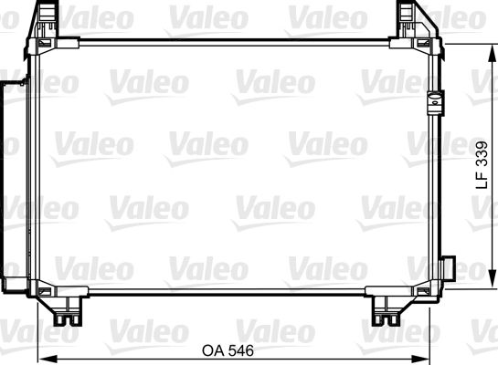 Kondensator, Klimaanlage VALEO 814224