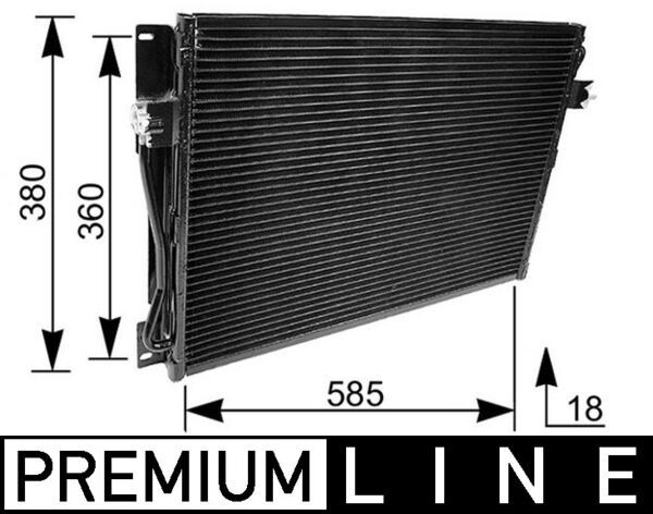Kondensator, Klimaanlage MAHLE AC173000P