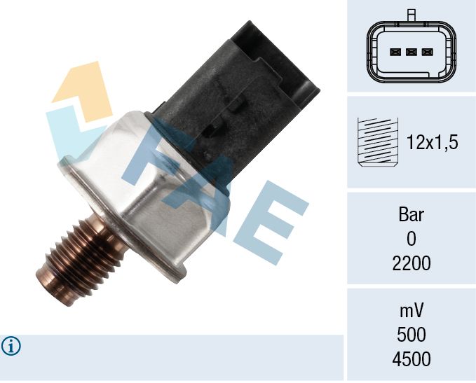 Sensor, Kraftstoffdruck FAE 15626