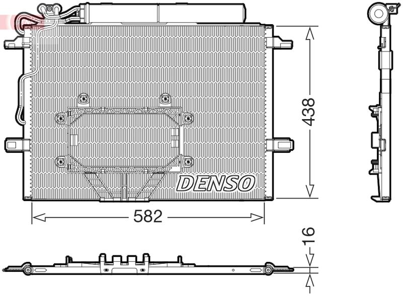 Klimakondensator Klimakühler Denso DCN17065