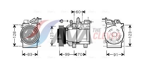 Kompressor, Klimaanlage AVA QUALITY COOLING HYK138
