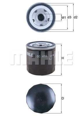 Oljefilter KNECHT OC 473