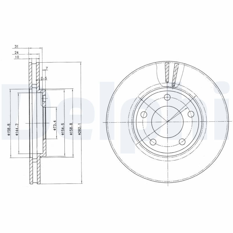 Bremsscheibe DELPHI BG3383