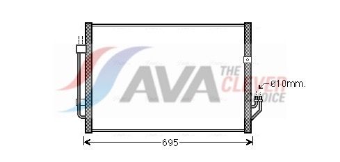 Kondensator, Klimaanlage AVA QUALITY COOLING DN5331