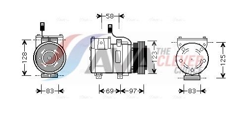 Kompressor, Klimaanlage AVA QUALITY COOLING HYAK198