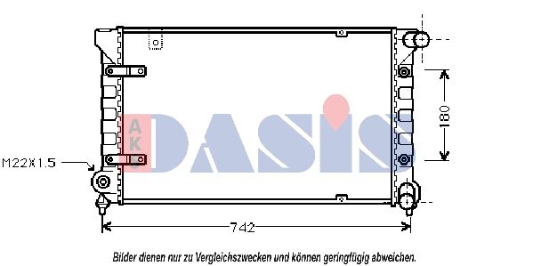 Kühler, Motorkühlung AKS DASIS 330050N