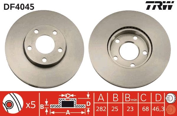 Bremsscheibe TRW df4045