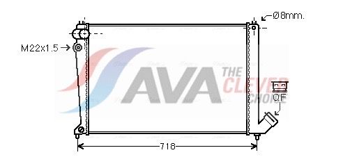 Kühler, Motorkühlung AVA QUALITY COOLING CNA2105
