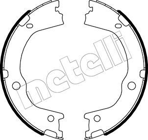 Bremsbackensatz, Feststellbremse METELLI 53-0498