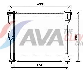 Kühler, Motorkühlung AVA QUALITY COOLING MT2243