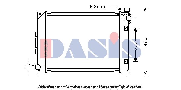 Kühler, Motorkühlung AKS DASIS 370037N