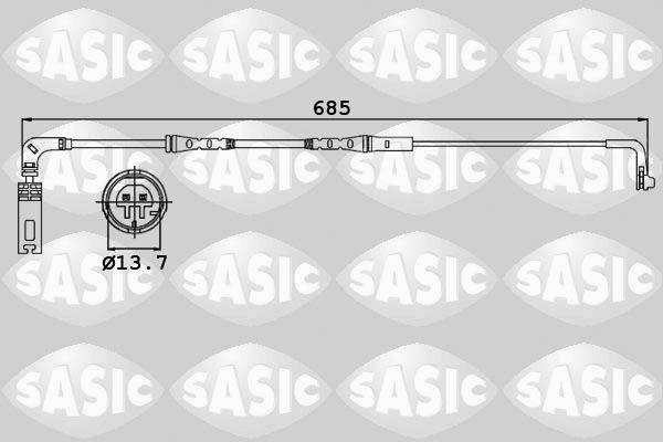 Warnkontakt, Bremsbelagverschleiß SASIC 6236009
