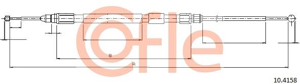 Seilzug Feststellbremse COFLE 10.4158