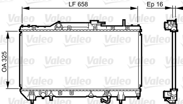 Kühler, Motorkühlung VALEO 731685