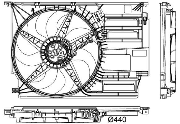 Lüfter, Motorkühlung MAHLE CFF403000P