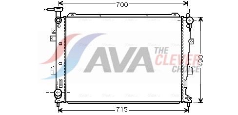 Kühler, Motorkühlung AVA QUALITY COOLING KA2103