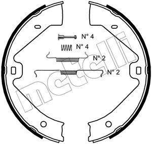 Bremsbackensatz, Feststellbremse METELLI 53-0528K