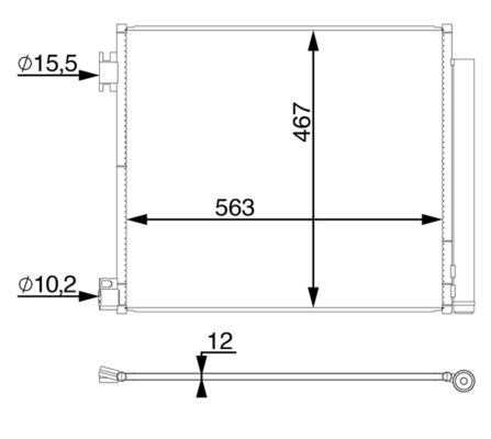 Kondensator, Klimaanlage MAHLE AC78000S