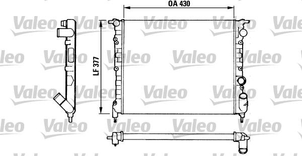 Kühler, Motorkühlung VALEO 883875