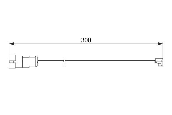 Warnkontakt, Bremsbelagverschleiß BOSCH 1 987 474 573